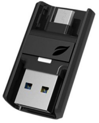     32GB USB Drive Leef BRIDGE Black   , USB AM() + microB(