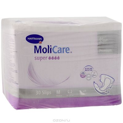      "MoliCare Super Premium", M (medium), 30 