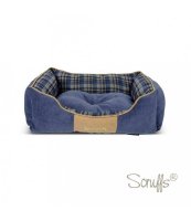   SCRUFFS Highland Box Bed 50x40 Blue    