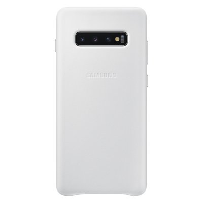    Samsung Leather Cover  Galaxy S10+, White