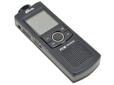 Товар почтой Цифровой диктофон Ritmix RR-950 2 Гб+MicroSD линейный PCM/MP3 FM-радио черный