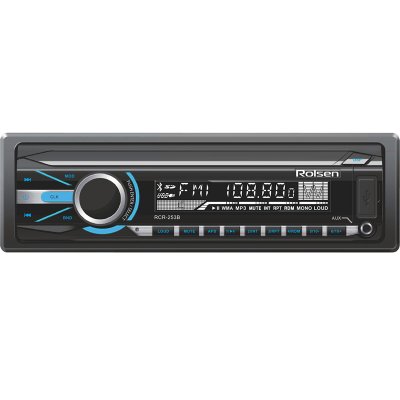    Rolsen RCR-253B  USB MP3 FM SD MMC 1DIN 4x45  