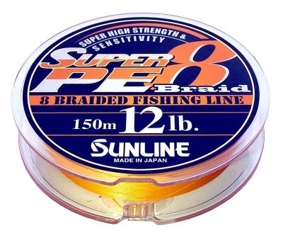     Sunline SUPER PE 8 Braid ORANGE 150 m #2.5 0,260  12.5 kg