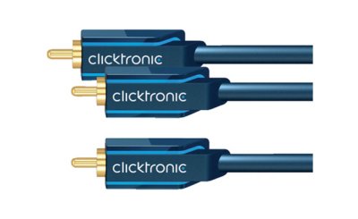      Clicktronic RCA to 2RCA Casual 3m 70457