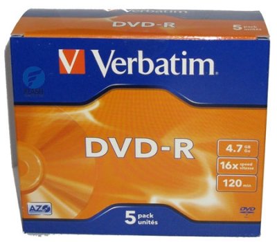     DVD-R  Verbatim 4,7Gb 16x 5 . JawelCase (43519)