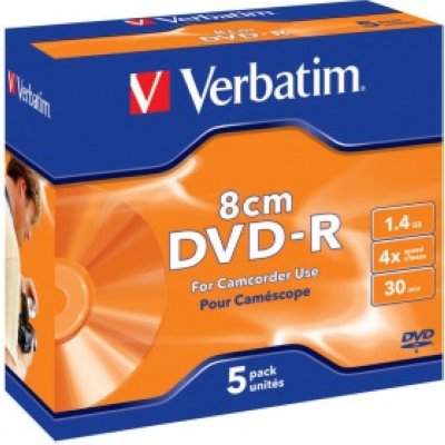    DVD-R Verbatim 1.46Gb 4x 8cm AntiScratch (5 ) (43510)