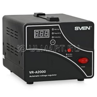    SVEN (AVR-2000 LCD) (15 , .100-280 , .220  8% , 2000VA, 2  Euro)