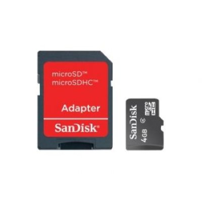     4Gb - Sandisk - Micro Secure Digital HC Class 4 SDSDQM-004G-B35A    SD