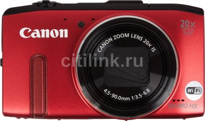    Canon PowerShot SX700 HS Red (16Mp, zoom 30x, SDHC, SDXC, USB, HDMI,Wi-Fi)