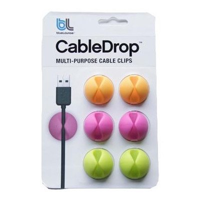       Bluelounge CableDrop CD-BR Yellow/Pink/Green