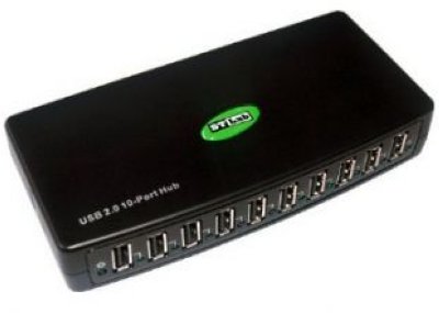   ST-Lab U-500  10 Ports (USB2.0), Black, P/a, Ret