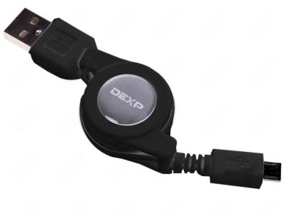     DEXP micro USB - USB 0.8m Black UMBAR080