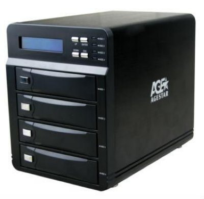      HDD AgeStar 3C4B3A Black (4x3.5, USB 3.0/eSATA)