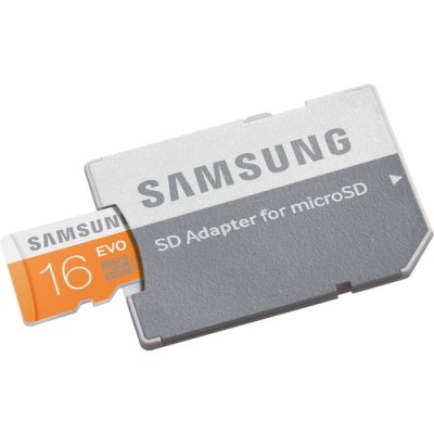     Micro SecureDigital Micro SecureDigital 16Gb SDHC Samsung Evo class10 (MB-MP16DARU) + 