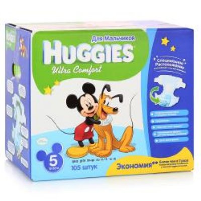     Huggies Ultra Comfort Disney Box : 5,  , 12-22 ., 105 ., 