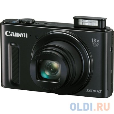    Canon PowerShot SX610 HS (Black) (20.2Mpx, 25-450mm, 18x, F3.8-6.9, JPG,SDXC,3.0",WiFi, NFC,U