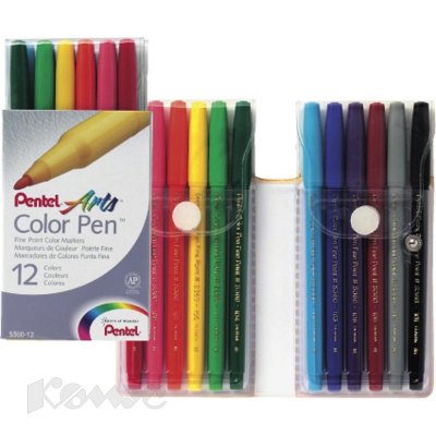    Pentel Color Pen, 12 