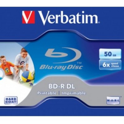    BD-R Verbatim 50Gb 6x Dual Layer Jewel Case Printable (1 .) (43735)