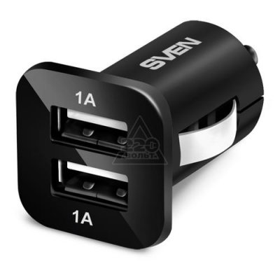   Sven USB Car Charger C-103, Black   