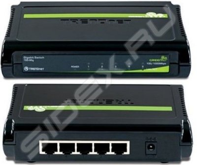    TRENDnet TEG-S5g 5-port Gigabit GREENnet Switch (5UTP 10/100/1000 Mbps)