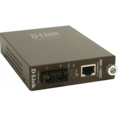    D-Link DMC-1580SC Smart-Media Converter, 10/100Base-TX to 100Base-FX single-mode, (80