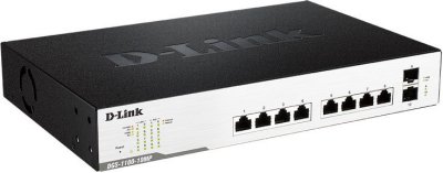     D-Link DGS-1100-10MP,  8  10/100/1000Base-T  2  1000Base-X SFP (8