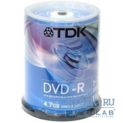    DVD-R TDK, 4.7Gb 16 , 10 , Cake Box [DVD-R47CBED10]