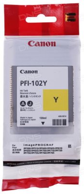   PFI-102Y   Canon (IPF-500/600/610/700/710) Yellow 130  [0898B001] .