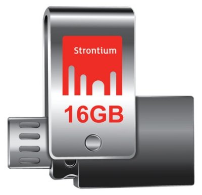    Strontium Nitro Plus (SR16GSLOTG1Z) USB3.0/USB micro-B OTG Flash Drive 16Gb