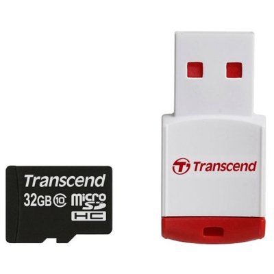   Transcend TS32GUSDHC10-P3 + USB 