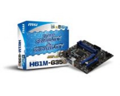     MSI H61M-G35 Socket 1155, iH61, 4*DDR3, 2*PCI-E, SATA, ALC887 8ch, GLAN, D-SUB+DVI
