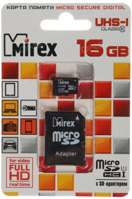     Mirex microSDHC 16  [13613-ADSUHS16]