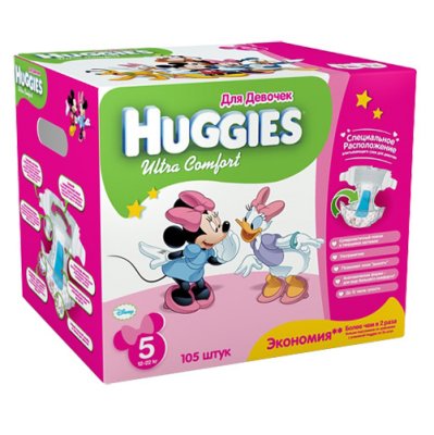   Huggies Ultra C  mfort   5 (12-22 ) Disney Box (35*3) 105 .