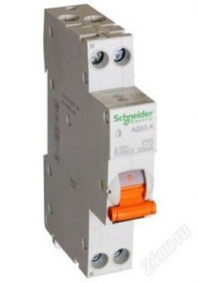      Schneider Electric  63  1 + 16A 30MA C 12522