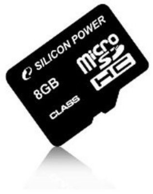     SDMicro (TransFlash) 8GB Silicon Power (Class 6) + 2 Adapter (SP008GBSTH006V30)