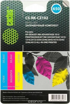     Cactus CS-RK-CZ102   HP DeskJet 2515/3515 (3*30ml)