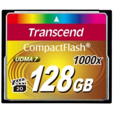    Compact Flash Card Transcend 128Gb "TS128GCF1000" "1000x" (Retail)