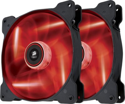    Corsair SP140 Air Series LED Red High Static Pressure Twin Pack [140mm, CO-9050034-WW]
