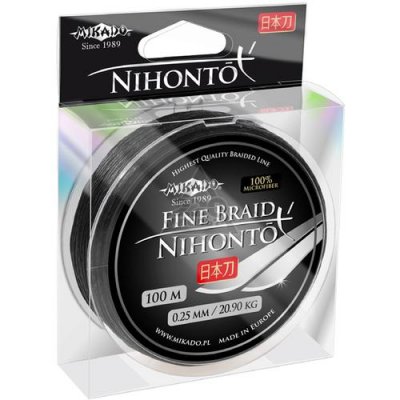    MIKADO NIHONTO FINE BRAID 0.10 black 100 