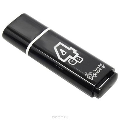   SmartBuy Glossy Series 4GB, Black USB-