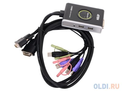    KVM ATEN (CS682-AT) KVM+Audio, 1 user USB+DVI-D =) 2 cpu USB+DVI-D,  . US