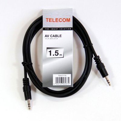     mini Jack 3.5mm (M) -) mini Jack 3.5mm (M), 1.5m, Telecom (TAV7175-1.5M)