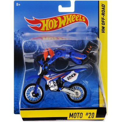 Товар почтой Hot Wheels Игрушка "Мотоцикл с гонщиком", цвет синий...