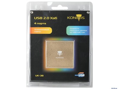    USB2.0 HUB 4  Konoos UK-36 