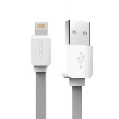    ROCK Flat USB - Lightning 2m Grey