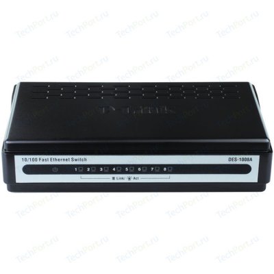    D-Link DES-1008A/E/C3A  Small case 8-port UTP 10/100Mbps Auto-sensing