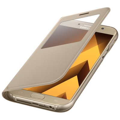       Samsung A7 2017 S View Standing Cover Gold