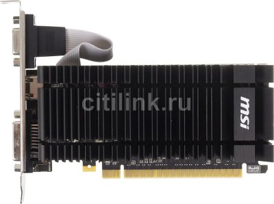    MSI PCI-E nVidia N610-2GD3H/LP GeForce GT 610 2048Mb 64bit GDDR3 810/1334 DVIx1/HDMIx1/CR