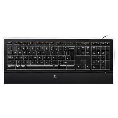   Logitech Illuminated Keyboard K740  USB, black, , 920-005695