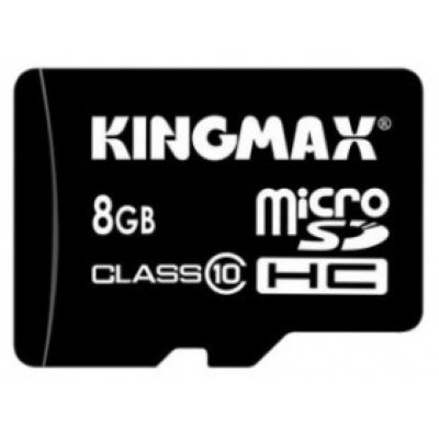     KingMax (KM08GMCSDHC101A) (microSDHC) Memory Card 8Gb Class10, microSD--)SD Adapter